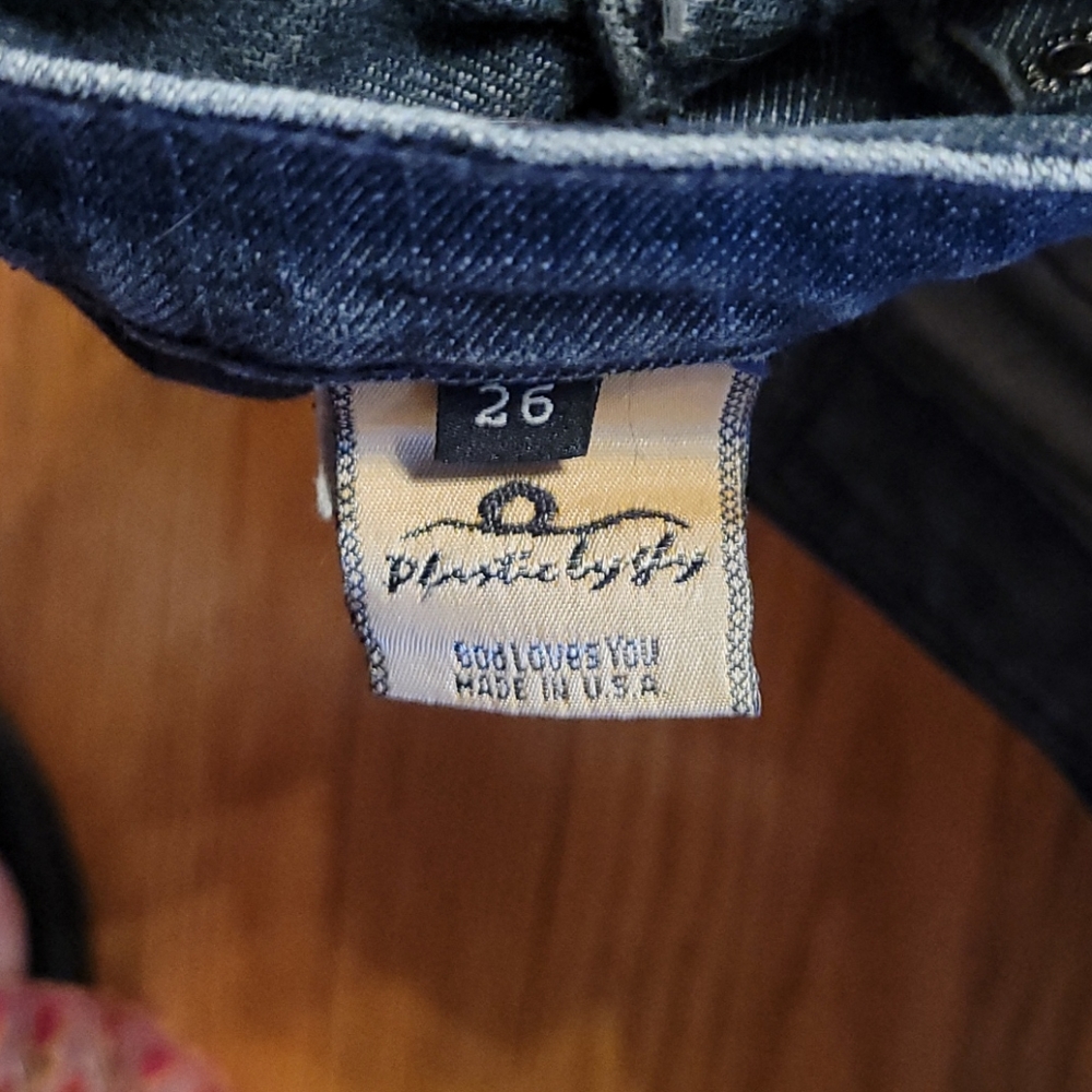 Plastic Boot Cut Jeans - Picture 6 of 6